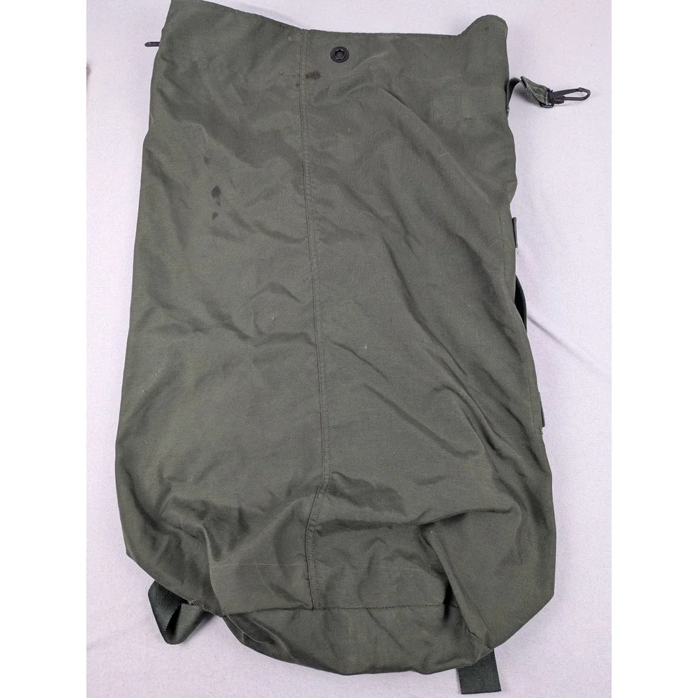 US Military Surplus Olive Drab Canvas Sea Bag Duffel Backpack 35x22